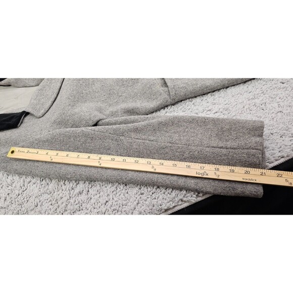 VTG Projections Long Wool Coat Gray Double Breasted Overcoat USA Union Women M/L - Picture 15 of 15